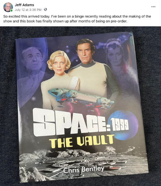 Facebook post from Jeff about a book that arrived. There's more detail about this post and it's example on this page.